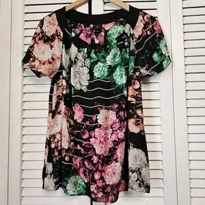 Worthington • Striped Floral Blouse